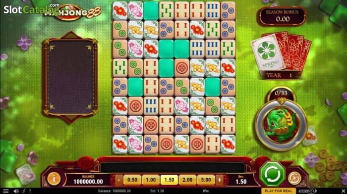 Mahjong slot win screen demo game review